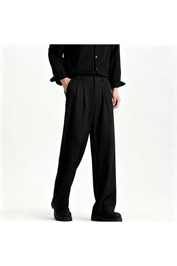 Men Big Tall Chino Straight Pants Modern Flat Front Comfort Waist S-XL