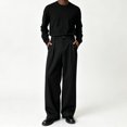 thumbnail image 1 of Men Big & Tall Microfiber Pleated Dress Slacks Light Comfort Fabric S-XL, 1 of 8