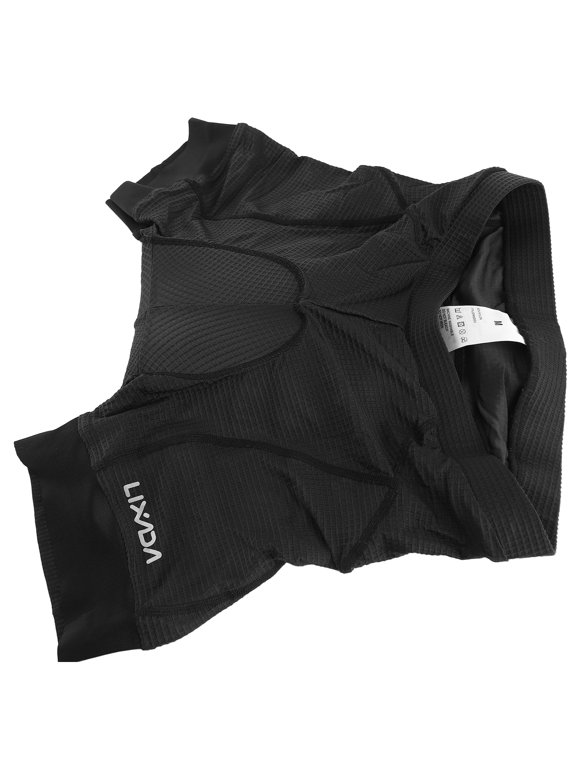 Men Bike Padded Shorts Anti-Slip Leg Grips Cycling 3D Underwear Bicycle Riding Biking Compression Base Layer Shorts (Medium, Black)