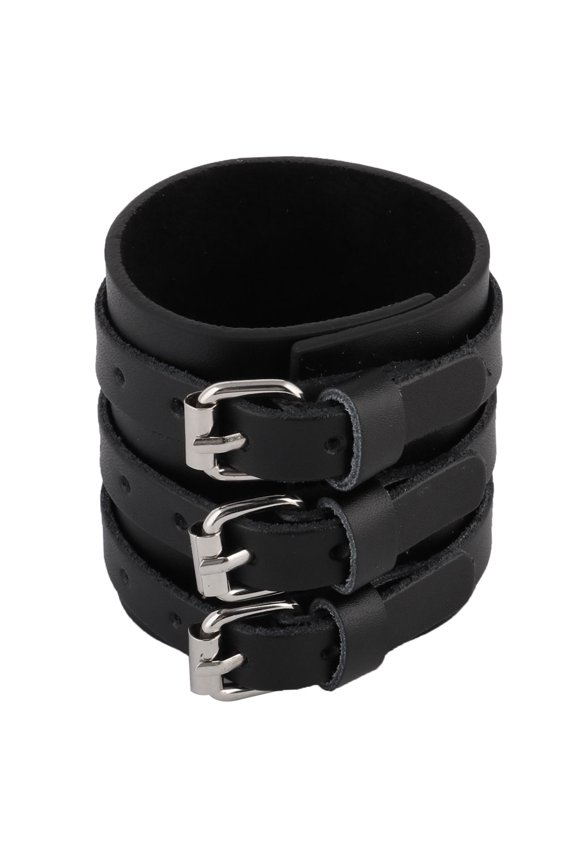 Men Biker Pin Buckle Chinese Retro Style Adjustable Wrist Chain Bracelet