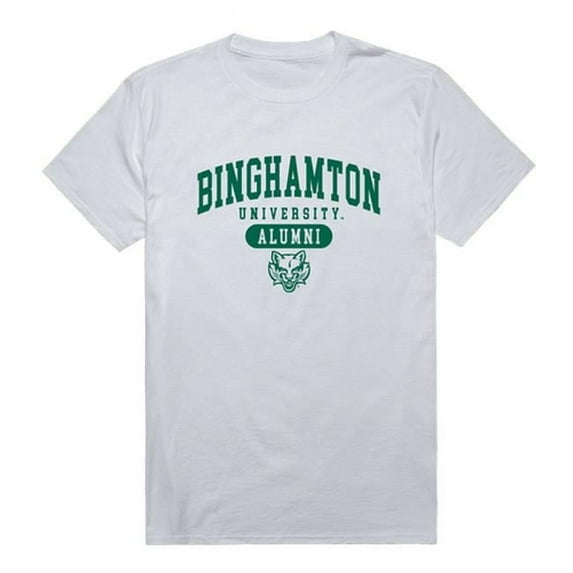 Men Binghamton University Bearcats Alumni T-Shirt, White - Large
