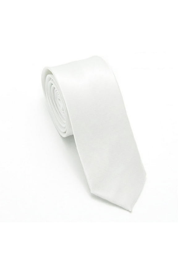Men Blank Sublimation Tie Solid Color White DIY Heat Transfer Polyester Necktie