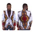 thumbnail image 1 of Men Blazer Jacket Single Button Suits Dashiki Print Outwear African Mens Clothes, 1 of 5