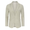 thumbnail image 1 of Men Blazers, Sport Coats for Men Suit Jackets and Blazers Casual Classic Fit Two Button Comfy Lightweight Blazer Work Office Linen Casual Sport Coat Blazer Jacket, 1 of 7