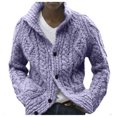 thumbnail image 1 of Men Blouses Band Size Purse Sleepers 6 Tan Wool Winter Coat M Apparel Wool Coat Jacket Little Dressy Fall Coats for Men L with 6 Male Fashion Solid Color Cardigan Sweater Jacket Lapel Purple M, 1 of 8
