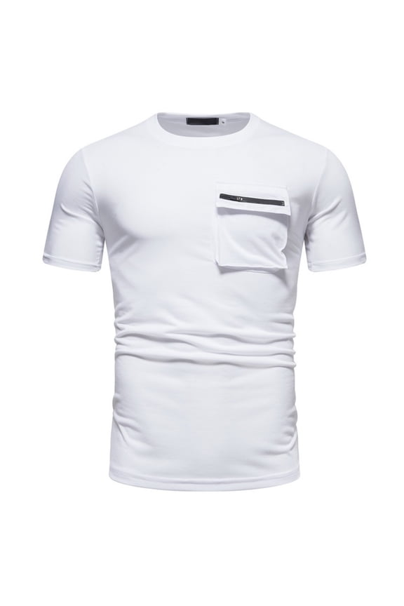 Men Blouses Men Undershirts Long Sleeve Scrub Jackets Long Sleeved Casual Short Sleeve Baggy T Shirts Turtleneck Neck Shirt Tops Mens Undershirt Top Small Plain Tee Shirts White S