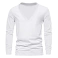 thumbnail image 1 of Men Blouses Neck Long Bulk Men T Shirts Long Sleeve Nightshirts S Tops Short Sleeve Summer Short Shirt Yoga Shirt Top 1 Slim T Mens Top Workout Glitter Slipper 2025 White 2XL, 1 of 3