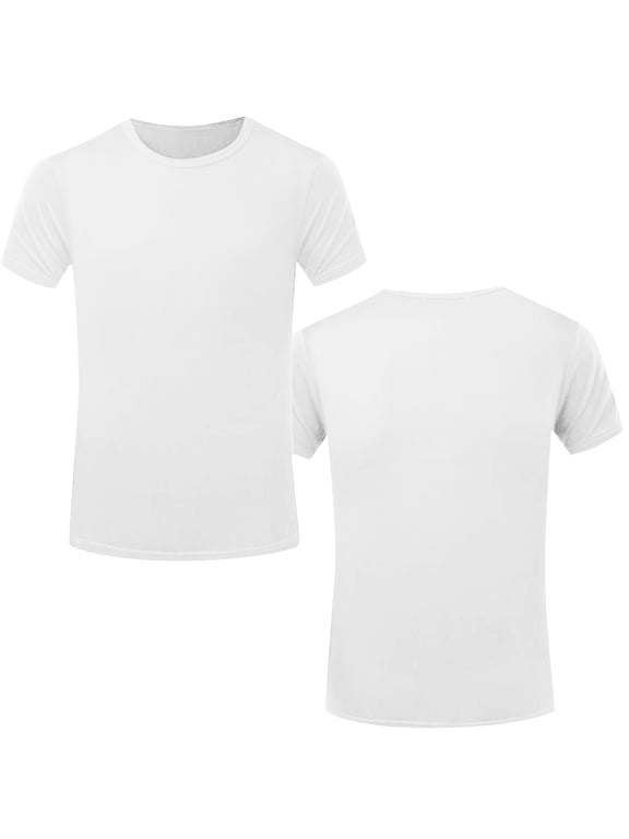Men Blouses under Scrub Shirts Men Raglan Short Sleeve Shirt Short Sleeved Workout Tops Athletic Swim Stripped Shirt Undershirt Mens No Sleeve Bodysuit Tops Polyester Long Long White S