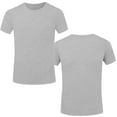 thumbnail image 1 of Men Blouses under Scrub Shirts Men Raglan Short Sleeve Shirt Short Sleeved Workout Tops Athletic Swim Stripped Shirt Undershirt Mens No Sleeve Bodysuit Tops Polyester Long Long Light Gray 3XL, 1 of 7