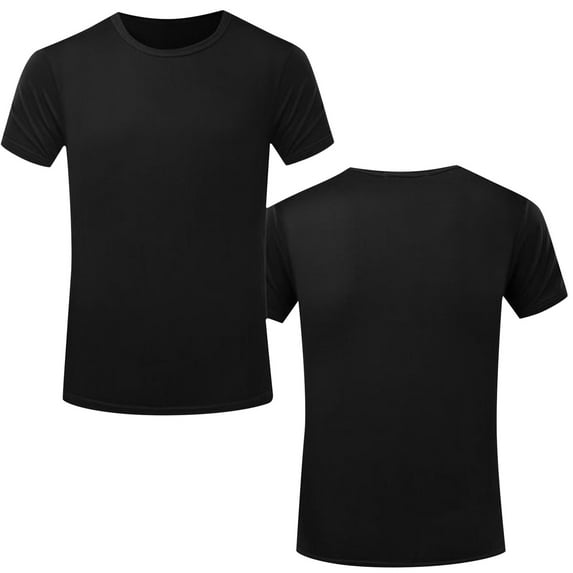 Men Blouses under Scrub Shirts Men Raglan Short Sleeve Shirt Short Sleeved Workout Tops Athletic Swim Stripped Shirt Undershirt Mens No Sleeve Bodysuit Tops Polyester Long Long Black S