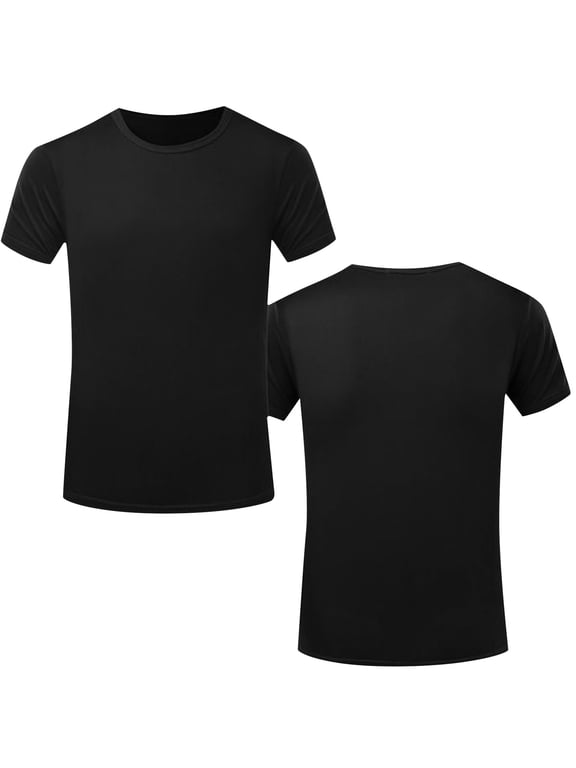 Men Blouses under Scrub Shirts Men Raglan Short Sleeve Shirt Short Sleeved Workout Tops Athletic Swim Stripped Shirt Undershirt Mens No Sleeve Bodysuit Tops Polyester Long Long Black S