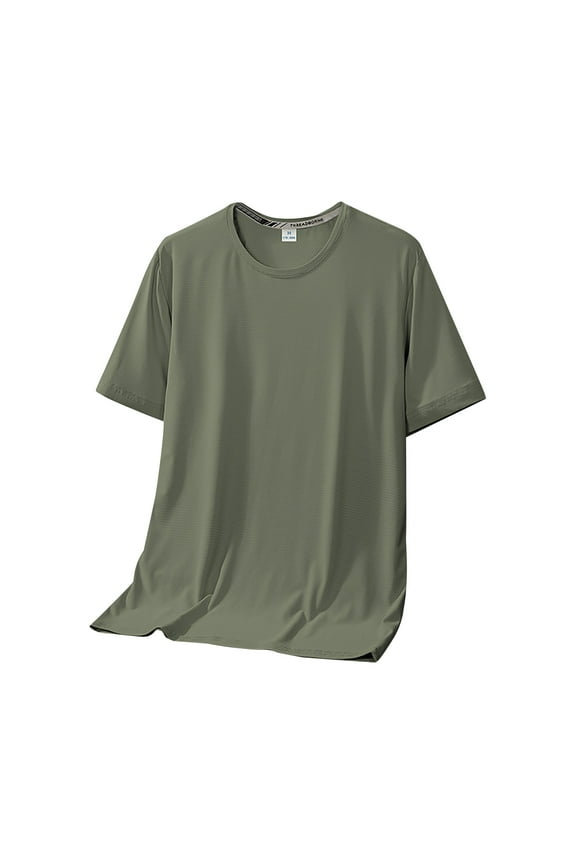 Men Blouses Short Sleeve Loose Mens Petite Y Men Oversized Shirt Mens Long Sleeve Fashion Long Spandex Pullover Fall Blouses Men's Fashion Raglan Tee Men's Sports Shirt Army Green XL