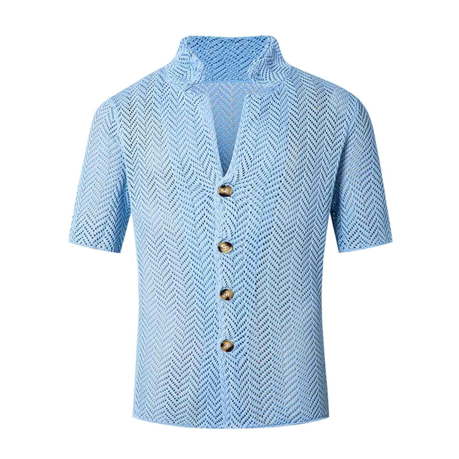 Men Blouses Thin Mens Cardigan Knitted Cardigans Men Open Front