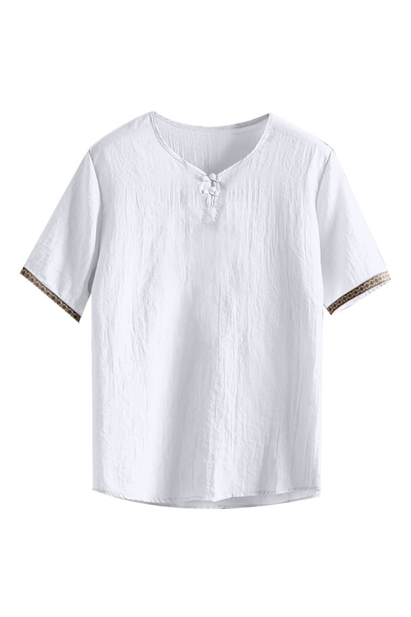 Men Blouses Turtleneck Tee Shirt T Shirts Men Plain Mens Fitted Top Athletic V Neck Shirts Mens Tall Tops 100 Sleeve Baseball Polyester Undershirt Dry Tee plus Shirt Men's White 3XL