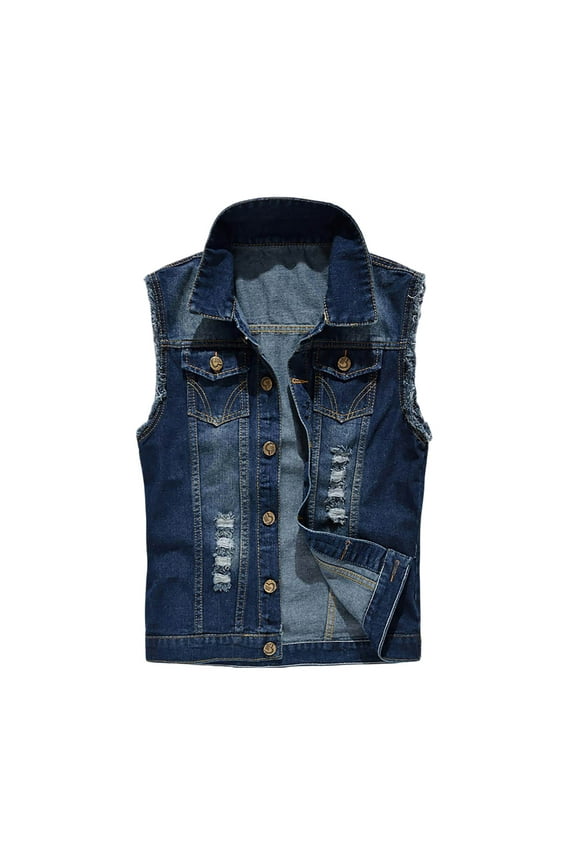 Men Blouses Waist Coat for Men Light Jacket Mens Casual Winter Coats Warm Jackets Mens Full Set Trench Coat Leather Long Tech Vest down Asian Mechanics Coats for Men's Summer Denim Blue M