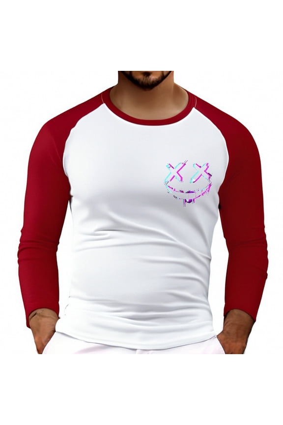 Men Blouses Y Anxiety Shirt Men T Shirts Casual Loose Popular Summer Tops Yoga Workout Clothe Boy Outdoor Slipper Soft Shirt Mens Shirts with Different Patterns Mens Top Long Sleeve Sports Red 3XL