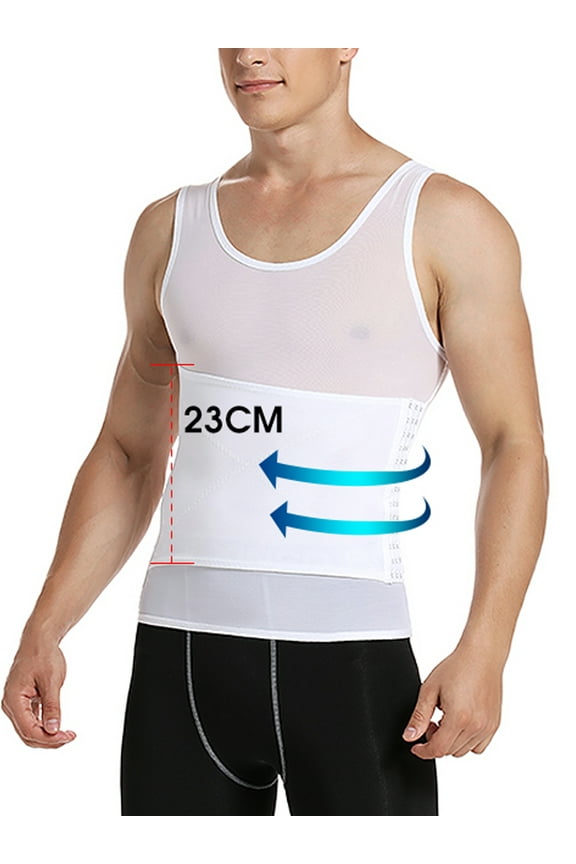 Men Body Shaper Slimming Tank Top Compression Shirts Tummy Control Tank Top Belly Slimmer Underwear