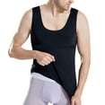 thumbnail image 1 of Men Body Shaper Vest Tight Tank Top Compression Shirt Tummy Control Underwear Shapewear Body Shaper Vest Compression,Black,XL, 1 of 6