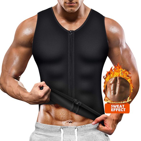 Men Body Shaper Waist Trainer Sauna Suit Sweat Vest Slimming Underwear Weight Loss Shirt Fat Burner Workout Tank Tops Shapewear