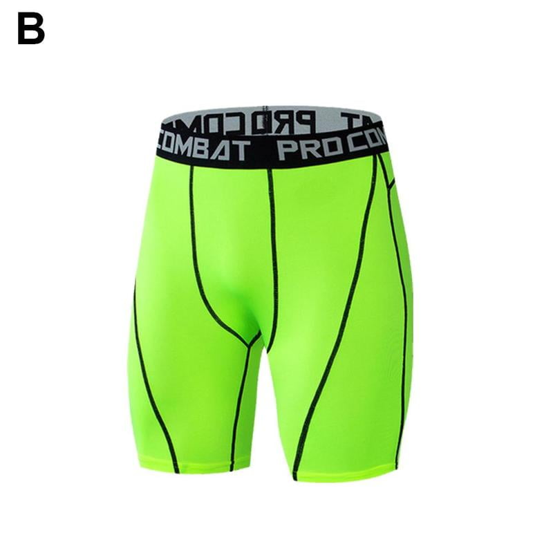 Men Bodybuilding Shorts Fitness Workout Inseam Gym Knickers Man Muscle  Alive Elastic Compression Tights Skinny Leggins R7Q3 