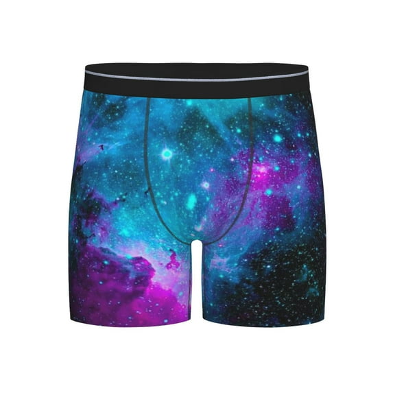 Men Boxer Briefs Fly Galaxy Funny Cool Underwear For Men