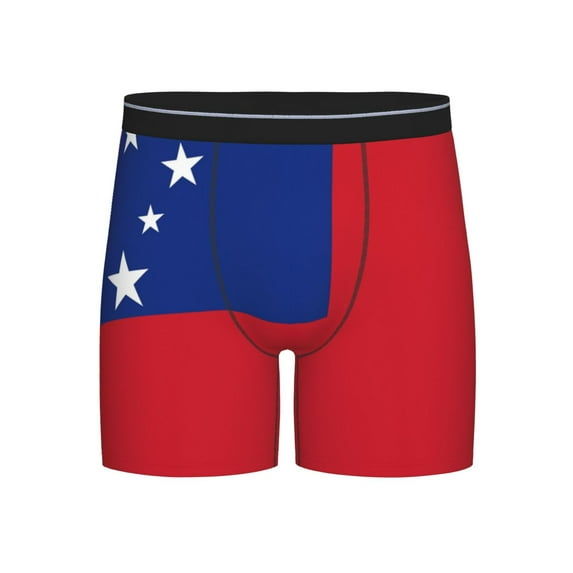 Men Boxer Briefs Fly Samoan Flag Funny Cool Underwear For Men