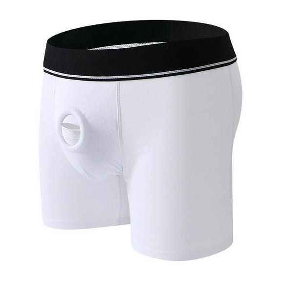 Men Boxer Underwear Breathable Pouch 3D Cutting Comfortable Home Panties Elastic Low-rise Shorts Briefs