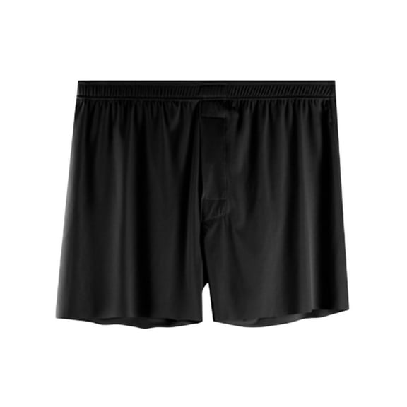 Men Boxer Underwear Elastic High Waist Design Breathable Smooth Shorts Briefs Loose Fit Panties