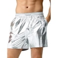 thumbnail image 1 of Men Boxers Shorts Shiny Underwear Stretch Short Pants Medium Waist Beach Shorts, 1 of 10