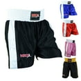thumbnail image 1 of Men Boxing Shorts For Boxing Training Fitness Gym Cage Fight MMA Mauy Thai Kickboxing Trunks Clothing Black/White Large, 1 of 6