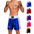 thumbnail image 1 of Men Boxing Shorts For Boxing Training Fitness Gym Cage Fight MMA Mauy Thai Kickboxing Trunks Clothing Blue/White X-Small, 1 of 9