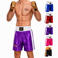 thumbnail image 1 of Men Boxing Shorts For Boxing Training Fitness Gym Cage Fight MMA Mauy Thai Kickboxing Trunks Clothing Purple Medium, 1 of 9