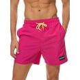 thumbnail image 1 of Men Boys Board Shorts+PocketSwimwear Swim Shorts Bottom Trunks Pants Beach Boardshorts Summer Swimsuit Beachwear Casual Surfing Swimming Bathing Suit Quick Dry Solid Color, 1 of 2