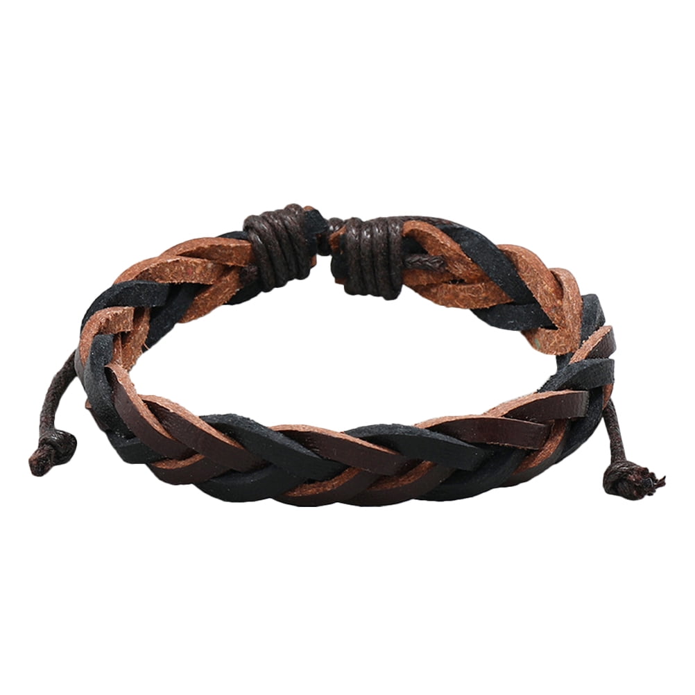 Brown leather bracelet for men, rope bracelet, braided bracelet, mens  bracelet, leather bracelet, b…