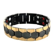 MIGHTLINK Men Bracelet Magnetic Alloy Durable Detachable Therapy Bracelet Daily Jewelry