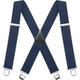 thumbnail image 1 of Men for Braces X shaped,5cm Wide 2 inch Heavy Duty Suspenders for Trousers with 4 Strong Metal Clips, Tuxedo Suspenders Adjustable and elastic Braces for men's and women's trousers, 1 of 1