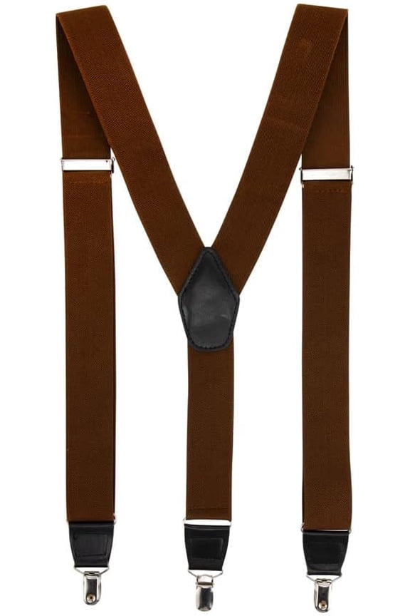 Men Braces Y Style Stainless Steel Metal Clips One Size Adjustable Suspenders Trouser Braces Salopette Braces Strong Metal Clips