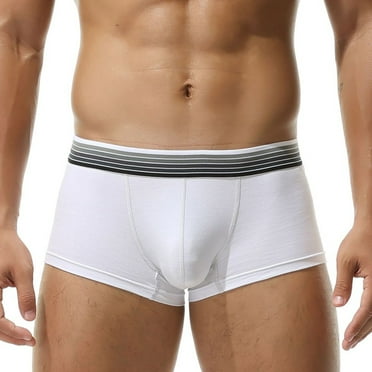 Men Breathable Boxer Briefs Low Rise Underwear Trunks Shorts U Convex Underpants