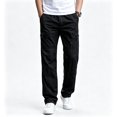 thumbnail image 1 of Men Breathable Cargo Work Pants Tapered Light Tough Multi Storage Outdoor Utility Trousers S-XL, 1 of 9