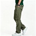 thumbnail image 1 of Men Breathable Multi Utility Cargo Trousers Tapered Reinforced Rugged 6 Pocket Outdoor Cargo Pants S-XL, 1 of 9