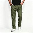 thumbnail image 1 of Men Breathable Utility Cargo Pants Rugged Light Multi Storage Tapered Outdoor Work Pants S-XL, 1 of 10