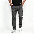 thumbnail image 1 of Men Breathable Utility Cargo Pants Rugged Light Multi Storage Tapered Outdoor Work Pants S-XL, 1 of 10