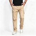 thumbnail image 1 of Men Breathable Utility Cargo Pants Rugged Light Multi Storage Tapered Outdoor Work Pants S-XL, 1 of 10