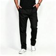 thumbnail image 1 of Men Breathable Utility Cargo Pants Rugged Light Multi Storage Tapered Outdoor Work Pants S-XL, 1 of 10
