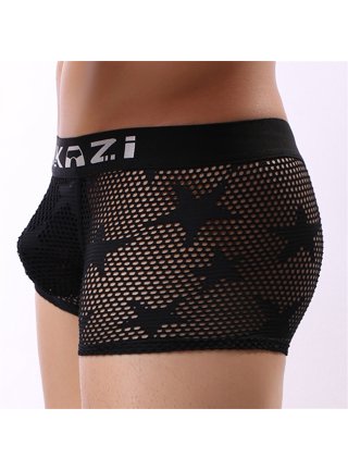 XINSHIDE Men Sexy Underwear Boxer Briefs Mesh Breathable