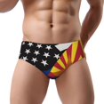 thumbnail image 1 of Men Briefs Underwear Arizona Thin Blue Line Flag Underwear Briefs Comfortable Underpants, 1 of 7