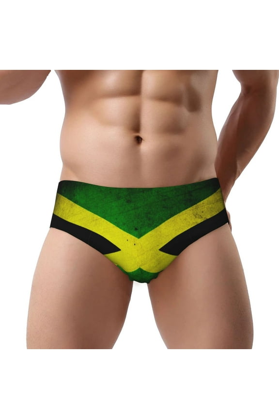Men Briefs Underwear Jamaican-Flag Underwear Briefs Comfortable Underpants