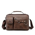 thumbnail image 1 of Men Business Casual Messenger Bag Crossbody Bag Briefcase Shoulder Bag Handbag Portable COFFEE, 1 of 1