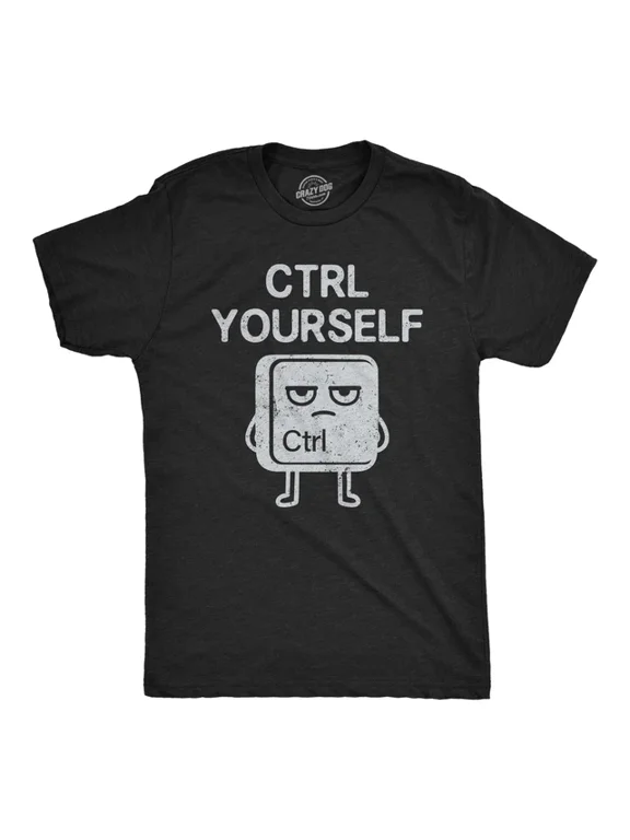 Men CTRL Yourself Keyboard Computer T-Shirt