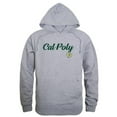 thumbnail image 1 of Men Cal Poly Mustangs Script Hoodie, Heather Grey - Medium, 1 of 1